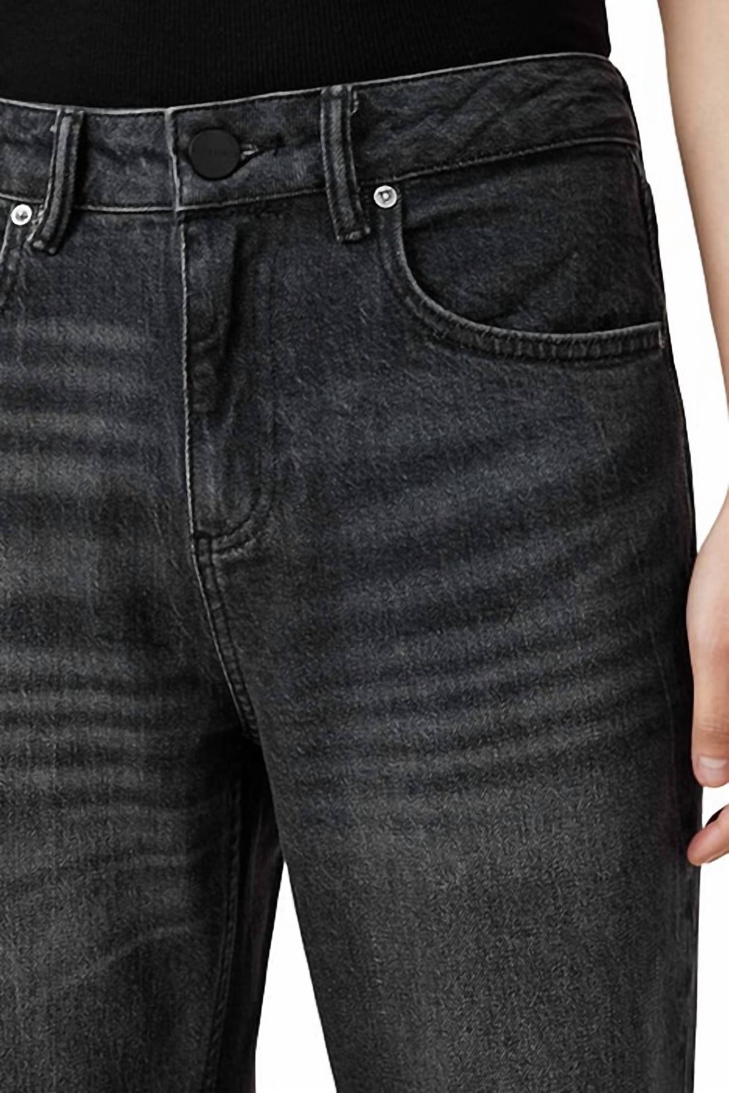 Allsaints - Ida Embroidered Cropped Jeans