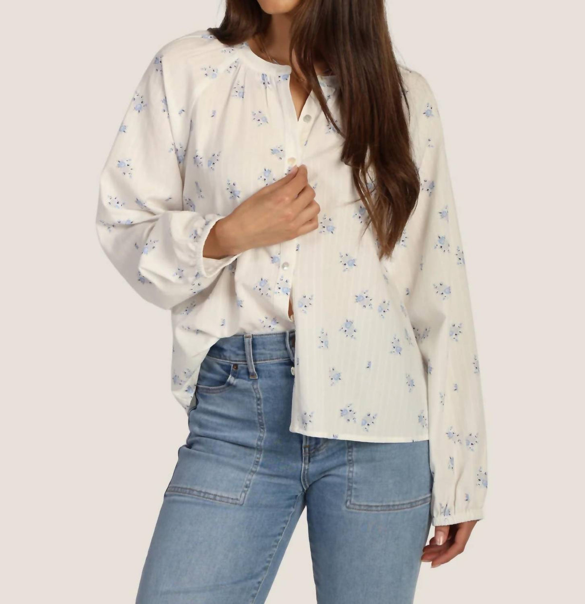 Dylan - Faded Long Sleeves Blouse