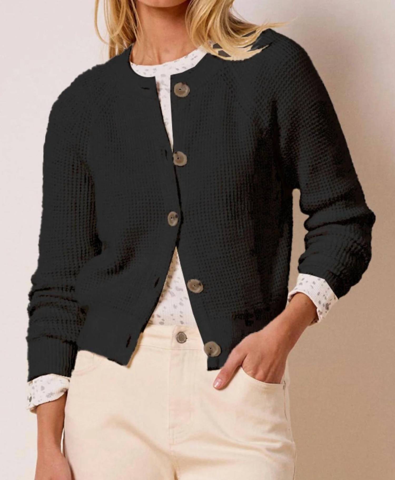Nic + Zoe - Waffle Tuck Cardigan