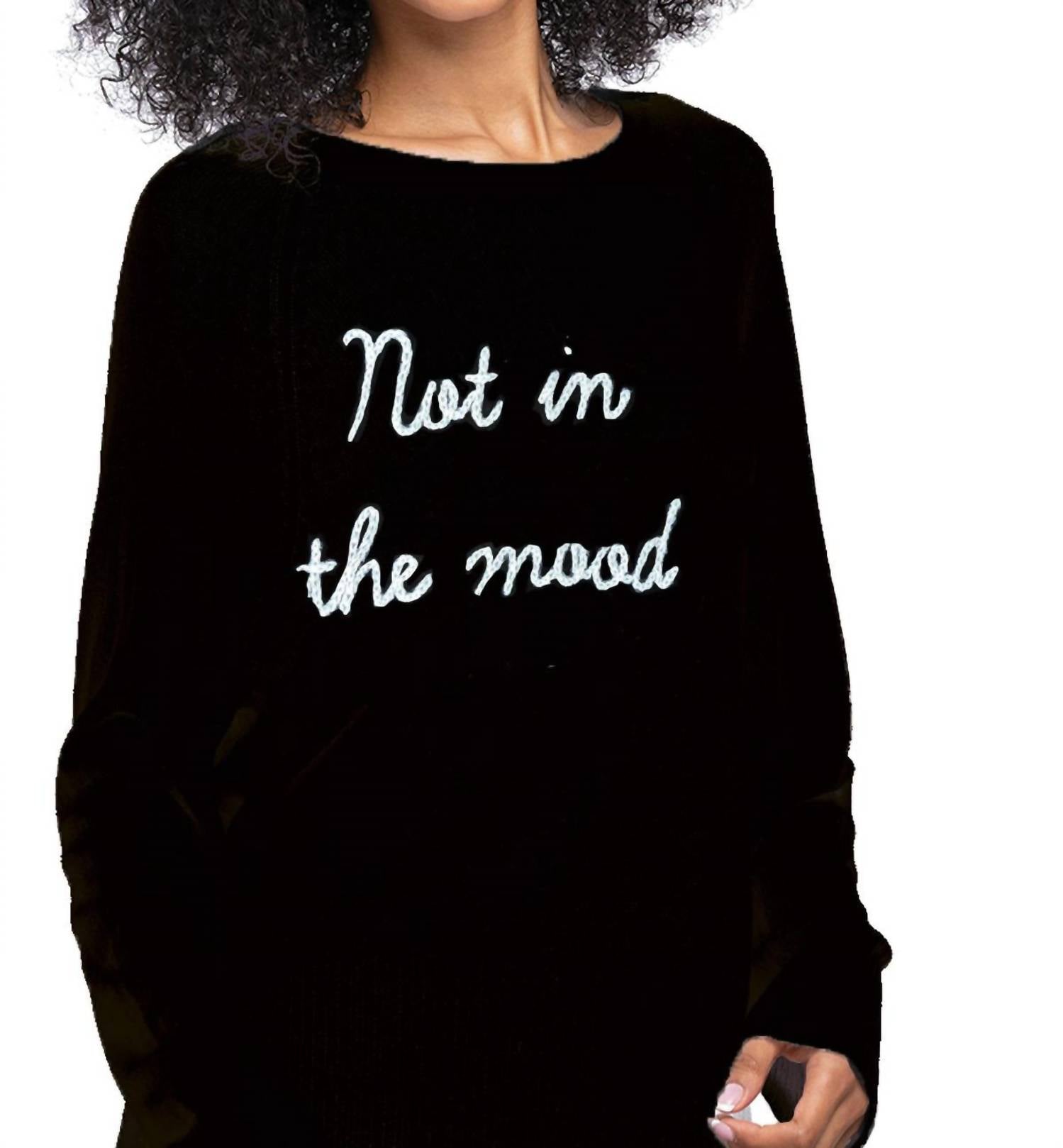 Subtle Luxury - Not In The Mood Embroidered Sweater