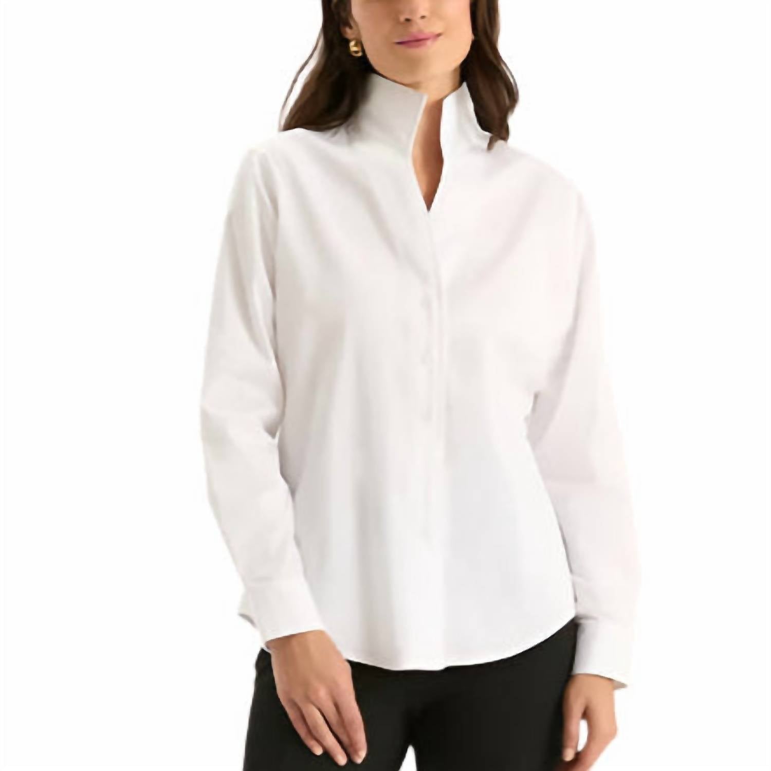 Tyler Boe Natalie Long Sleeve Shirt in white - women's shirt