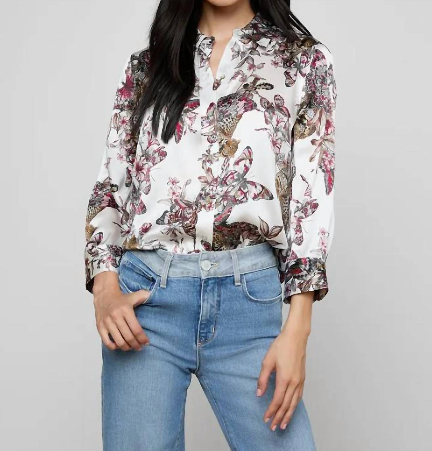L'Agence - Dani Button-Down Blouse