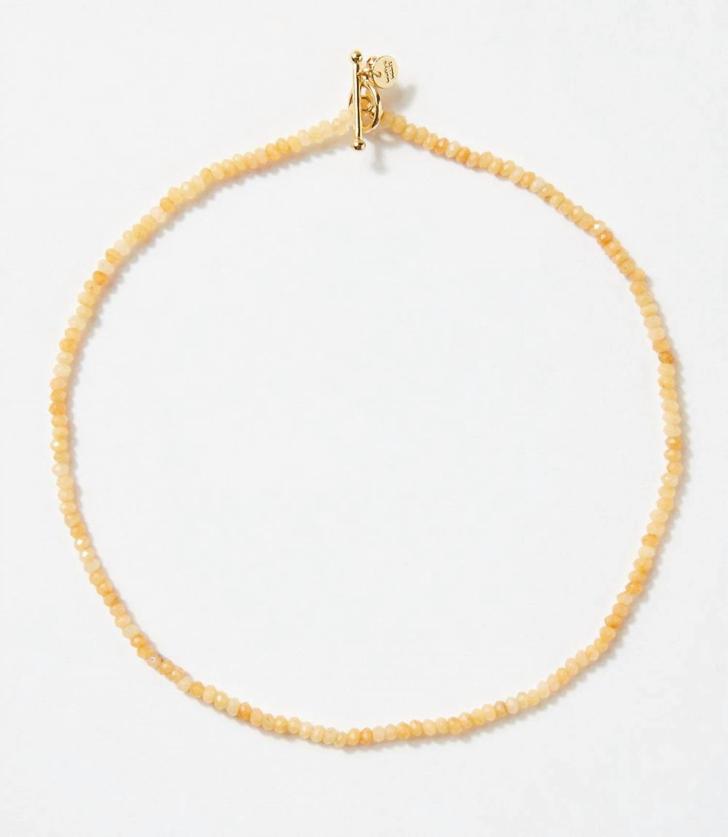 marlyn schiff Women's Beaded Gemstone Toggle Bracelet in peach - women's jewelry - alternate view