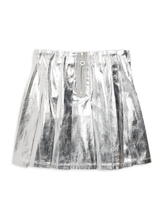 Hannah Banana - Girl's Metallic Pleated Skirt