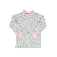 THE OAKS APPAREL Floral Millefleur Sweatshirt in multi - kids' shirt - detail view