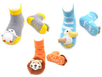 Liventi Inc. Kids Boogie Toe Rattle Socks - Set Of 3 in baby lion penguin baby pelican - kids' accessory