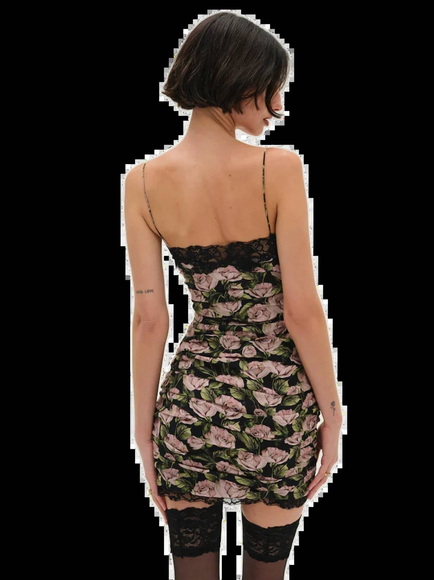 For Love & Lemons - Fallen Rose Mini Dress