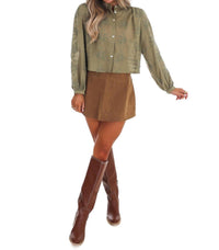 So Me - Meadow Bloom Floral Button Top