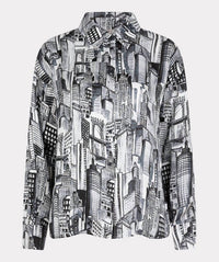 Esqualo - Women's City Print Blouse