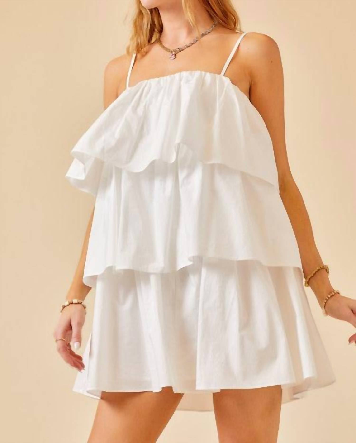 Day + Moon - Ruffles For Days Mini Dress