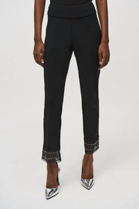 Joseph Ribkoff - Pull-on Lace Cuff Straight Pant