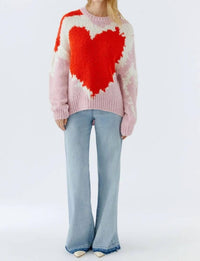 Oui - Rose Red Heart Angel Yarn Sweater