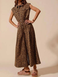 So Me - Wide Leg Twill Overalls Jumpsuit