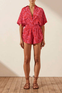 Shona Joy - Portea Silk Side Ruched Short