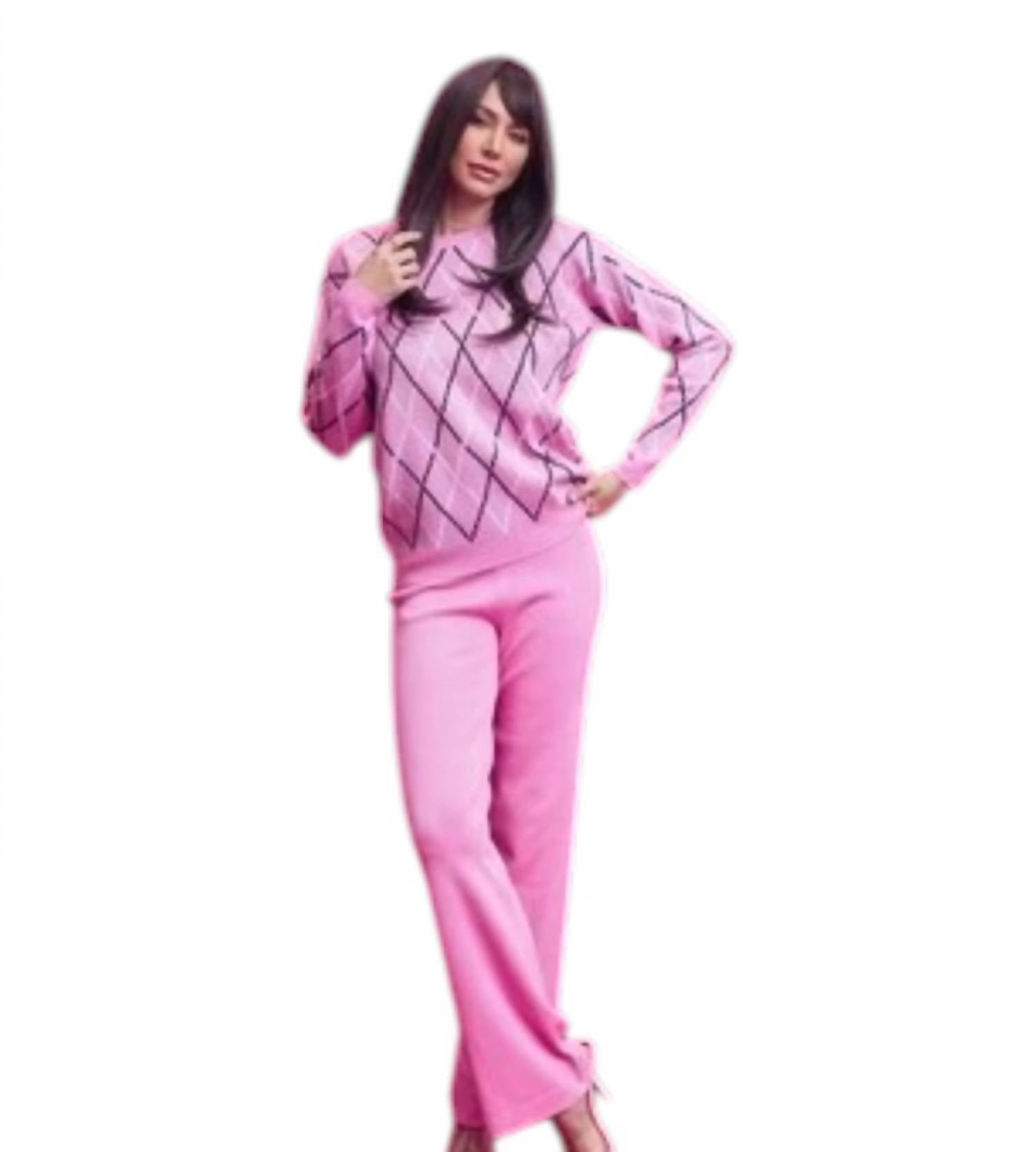 Rivir - Lia Checkered Knit Set