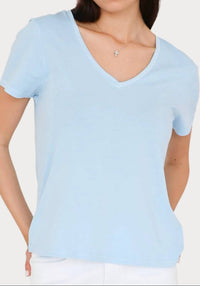 Dear John Denim - Madi V-neck Jersey Short Sleeve Tee