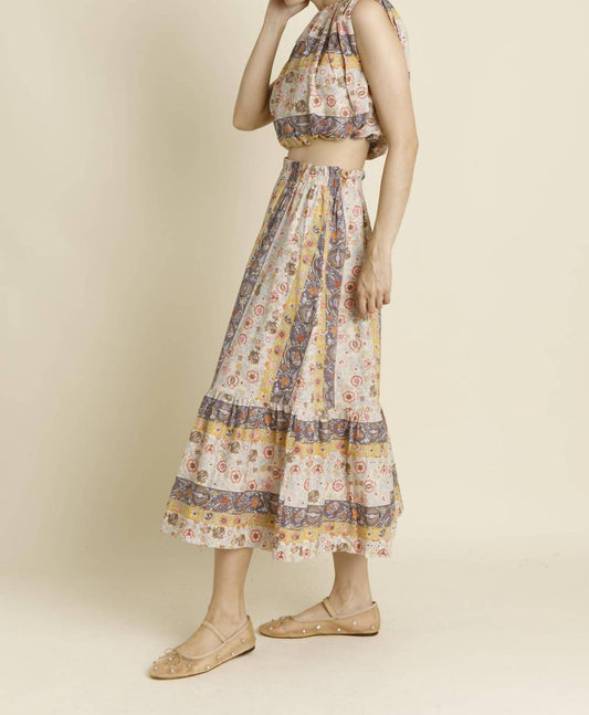 Aureum - PAISLEY MIDI SKIRT