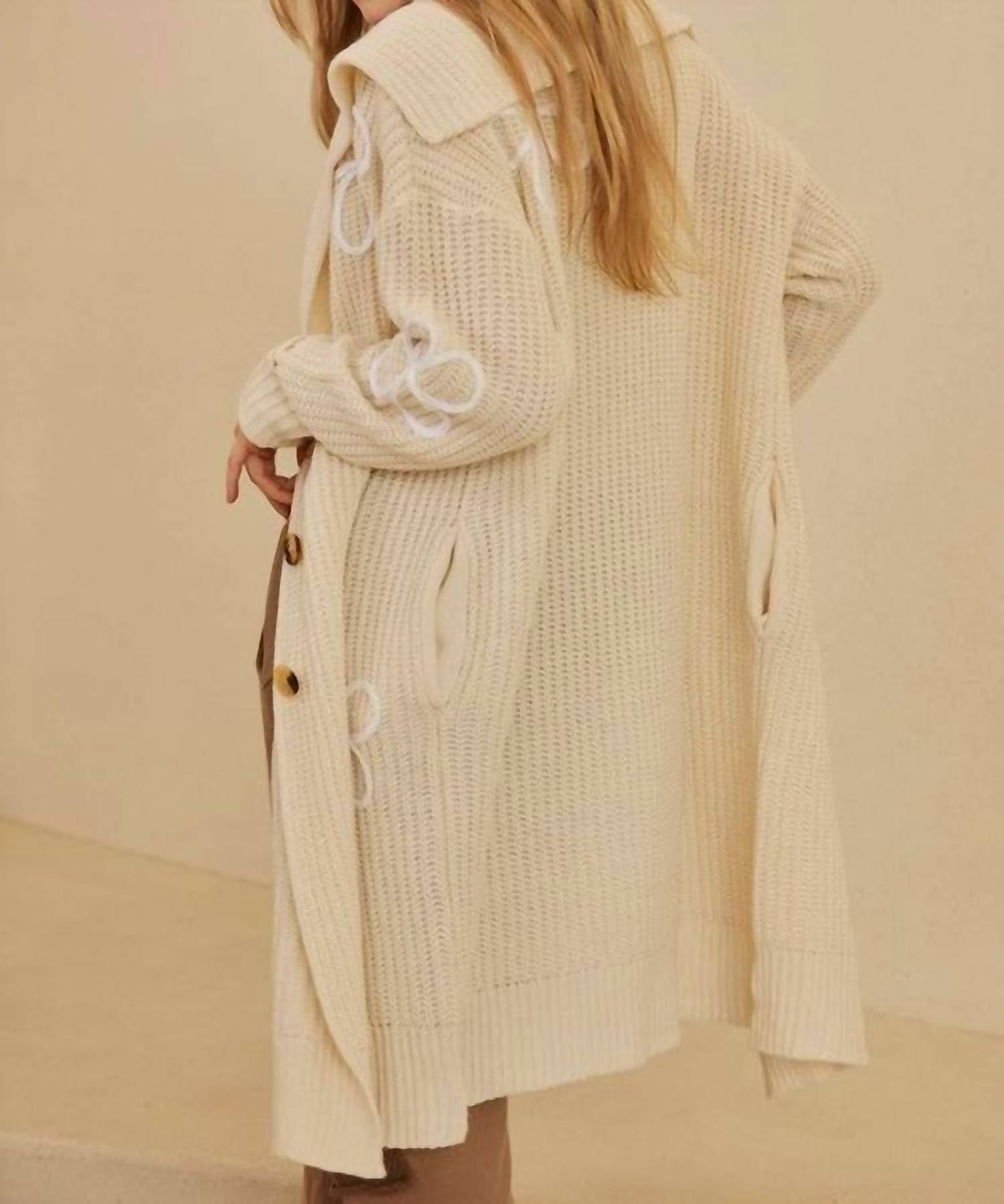 Pinch - Hannah Wide Collared Cardigan