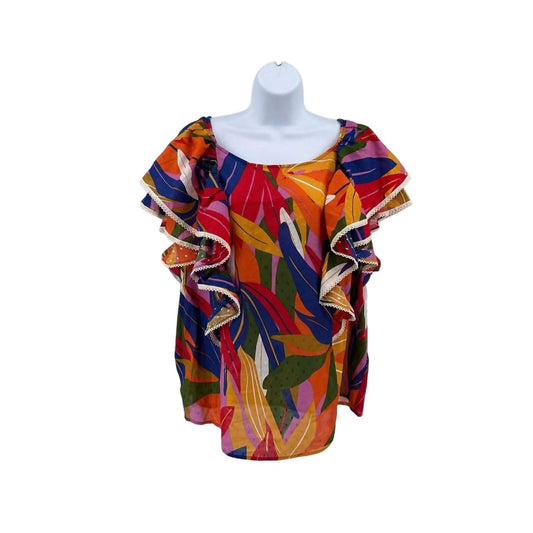 Marc New York - Women's Rio Vibes Ruffle Sleeves Top