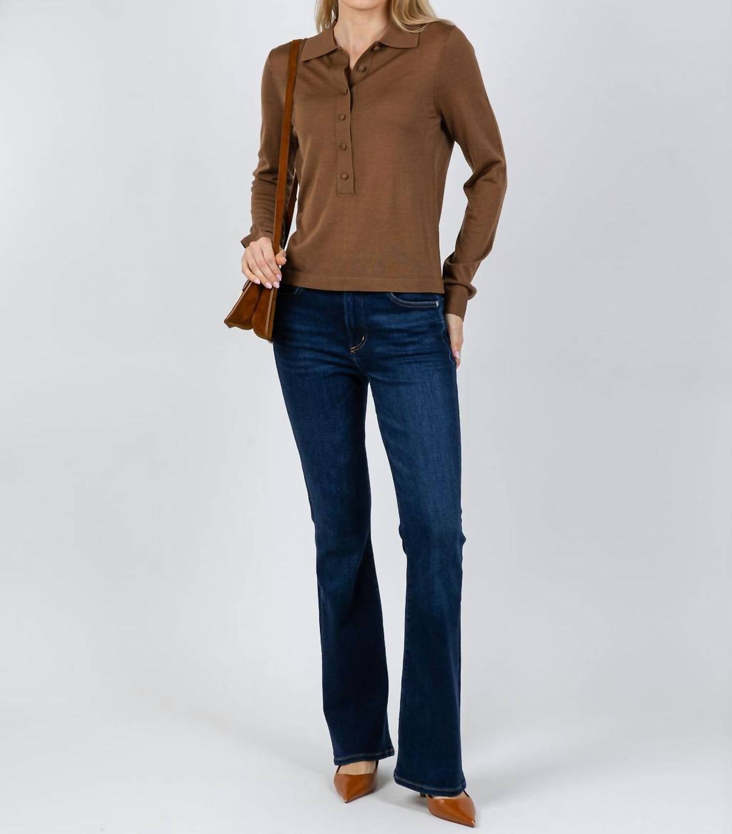 White + Warren - Superfine Merino Polo Top