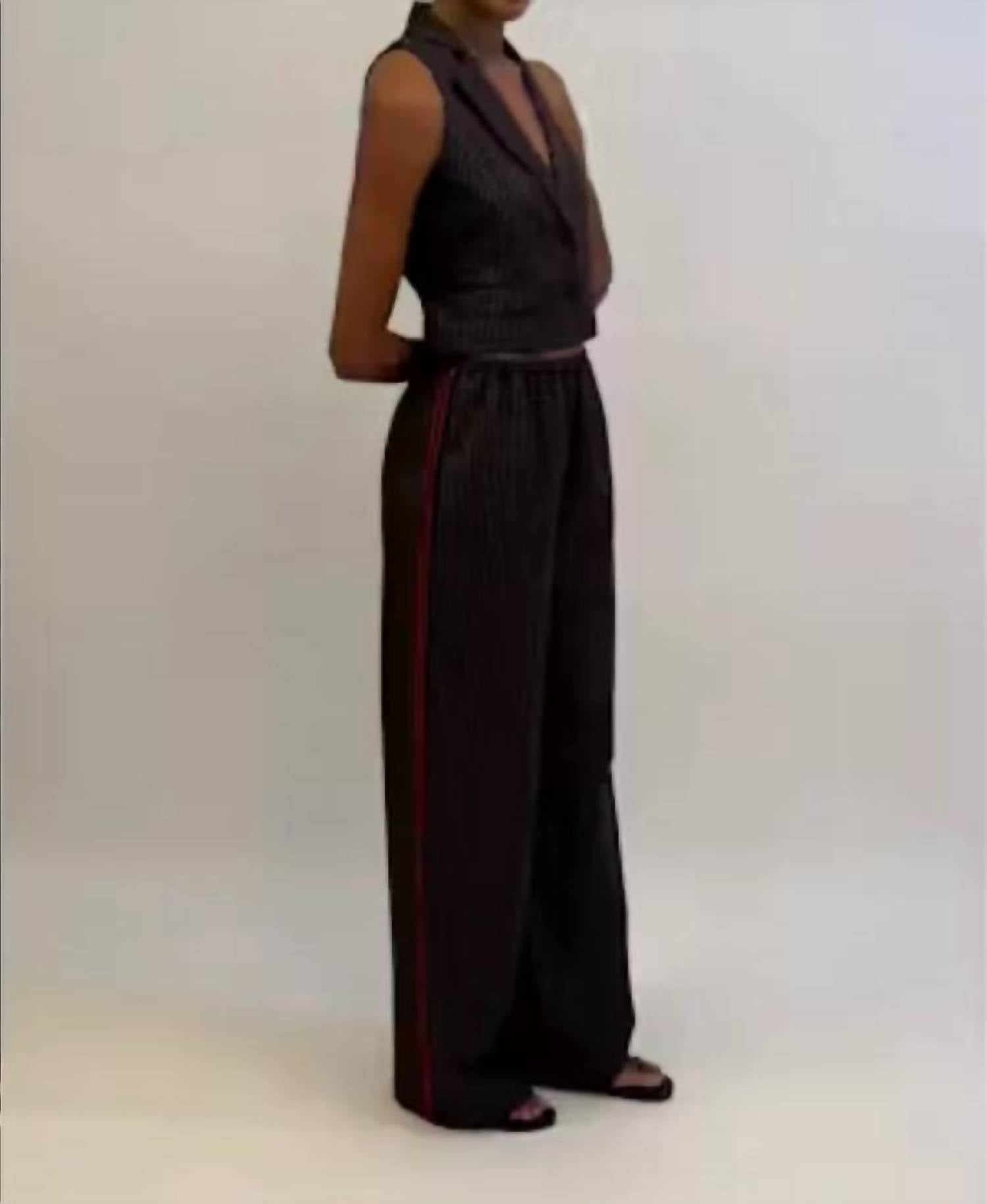 Rosie Assoulin - High Line Pinstripe Twill Pant
