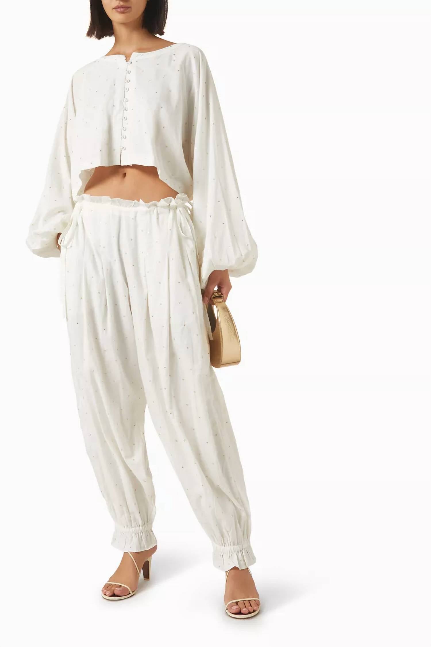 Coniglio - Ruffle Hem Harem Pant