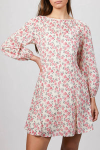 IKAT LONG SLEEEVE FLEUR DRESS