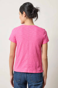 Lilla P - Short Sleeve Back Seam Crewneck Tee