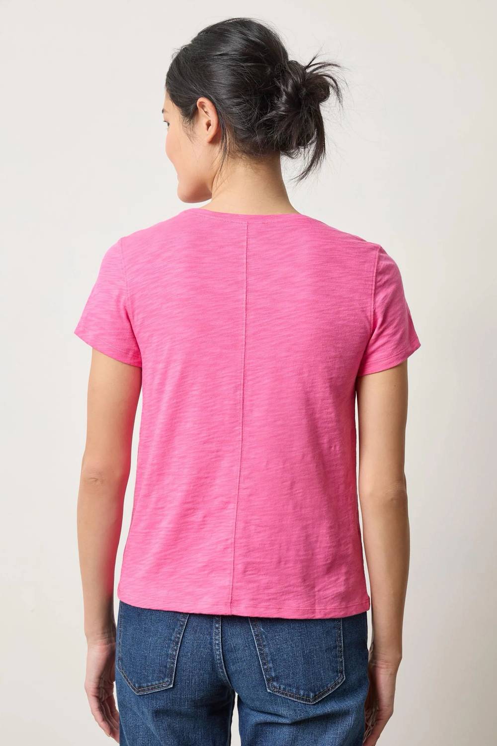 Lilla P - Short Sleeve Back Seam Crewneck Tee