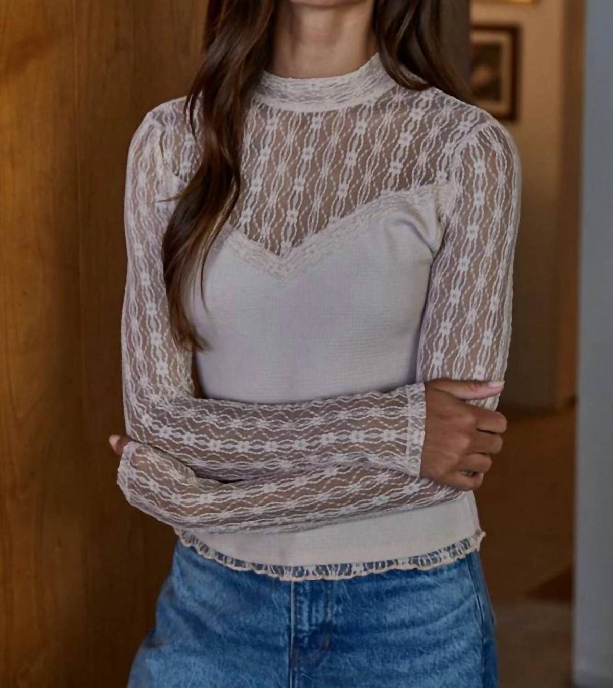 By Together - Elora Moonlight Lace Top