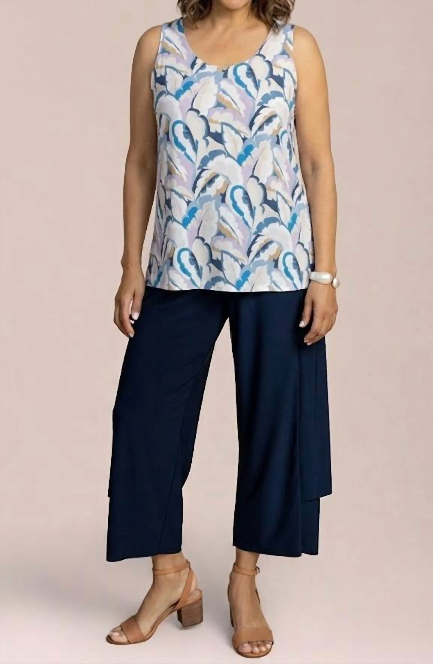 Sympli - Go To Tank Relax Print Top