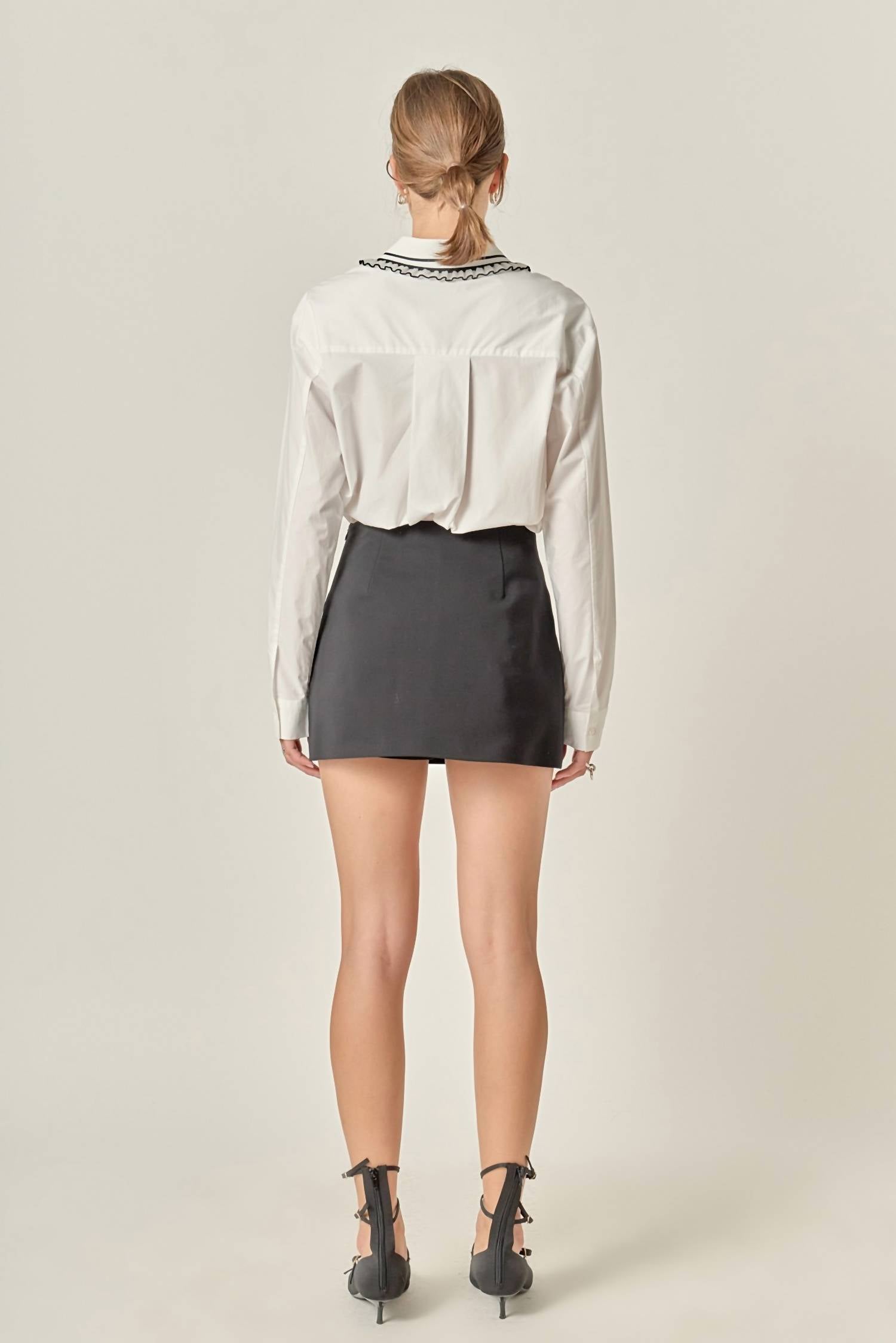 English Factory - Margery Collar Pointed Shirt