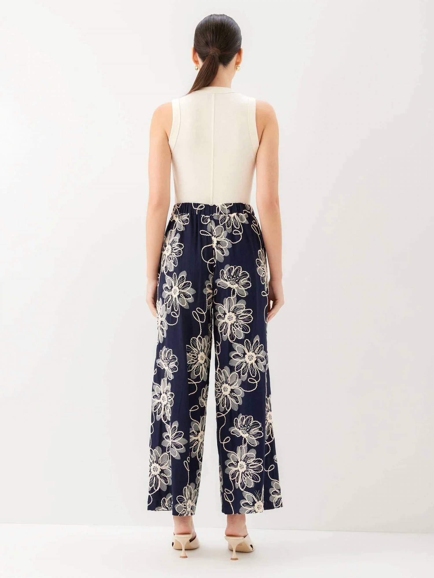 Fifteen Twenty - Adara Embroidered Pants