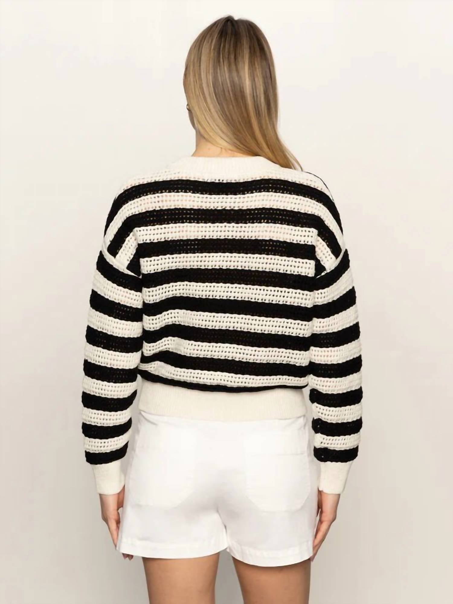 Sanctuary - Open Knit Bomber Jacket