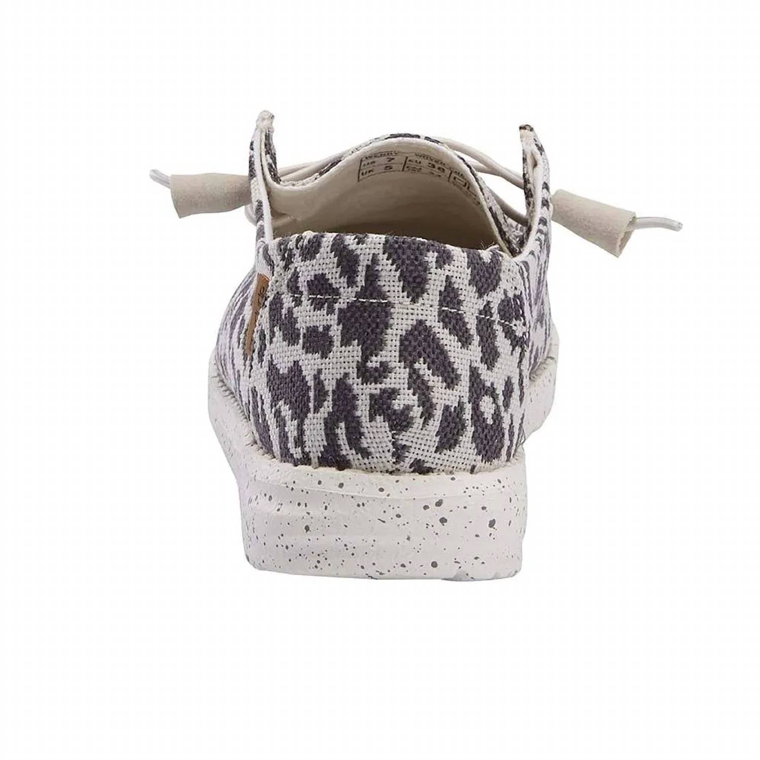 HEY DUDE Women's Wendy Cheetah Sneakers in grey - women's sneaker - view 5