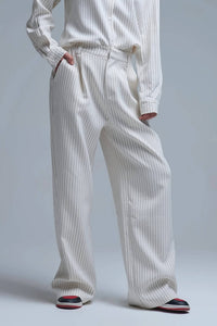 Q2 - Wide Leg Pinstripe Pants