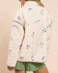 Sadie & Sage - Fair Weather Quilted Zip Up Jacket