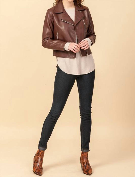 Faux Leather Biker Jacket