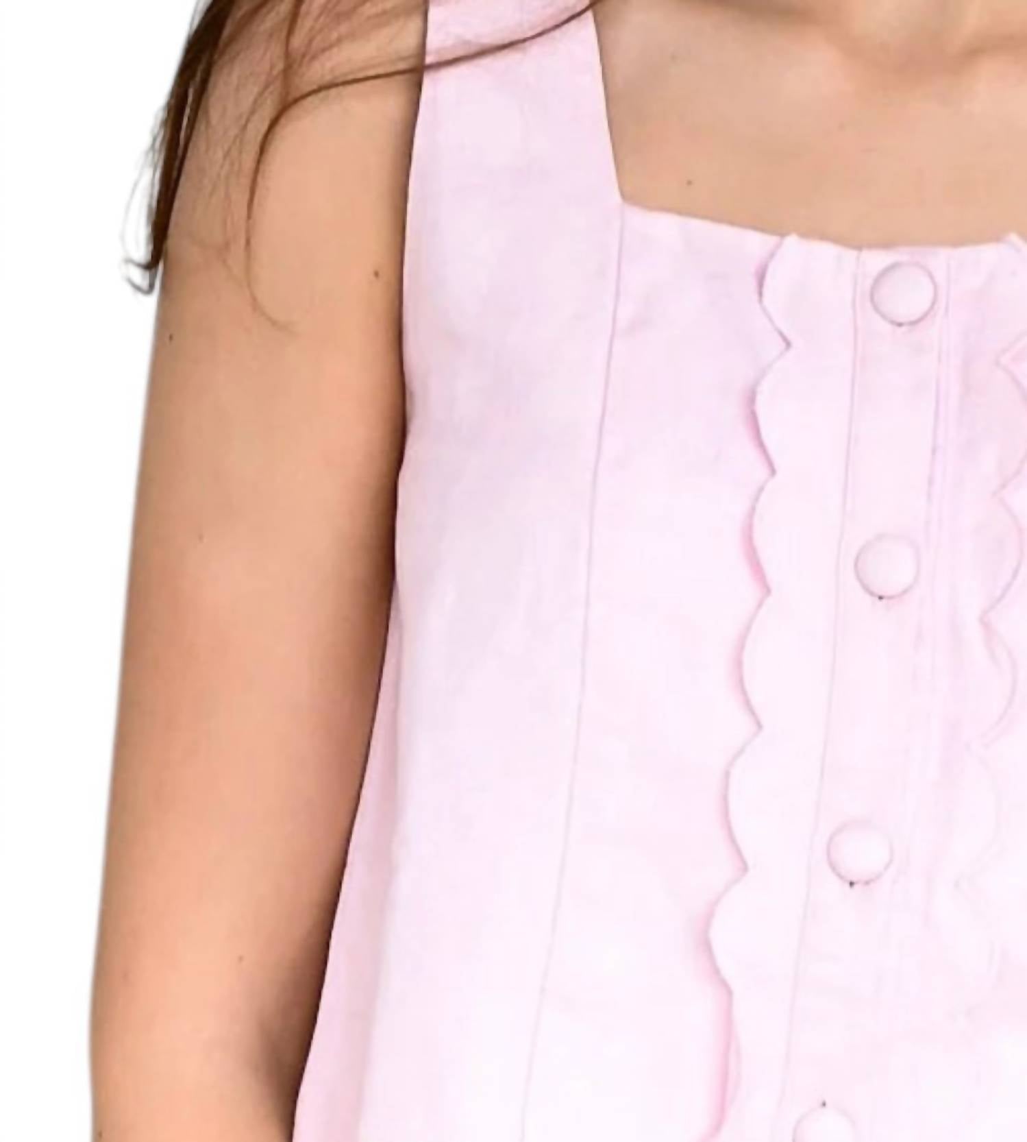 Wallflower - Hyacinth Sleeveless With Front Button Top