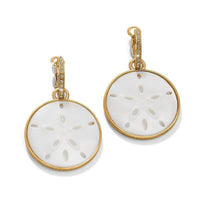 Brighton Women's Del Mar Charm Hoop Earrings in gold - women's jewelry