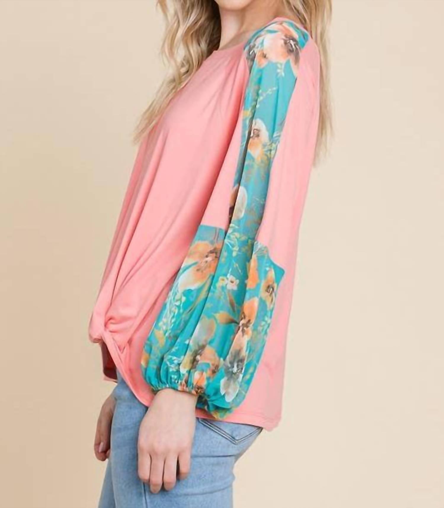 Emerald Collection - Blush Twist Fashion Top