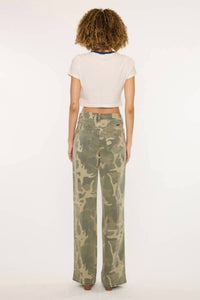 Kancan - High-rise Wide-leg Western Jeans