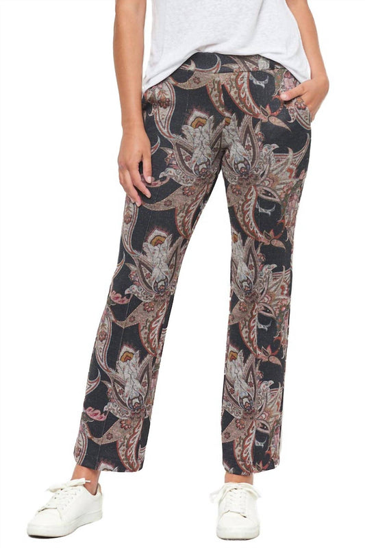 Carla Knit Paisley Cropped Pant