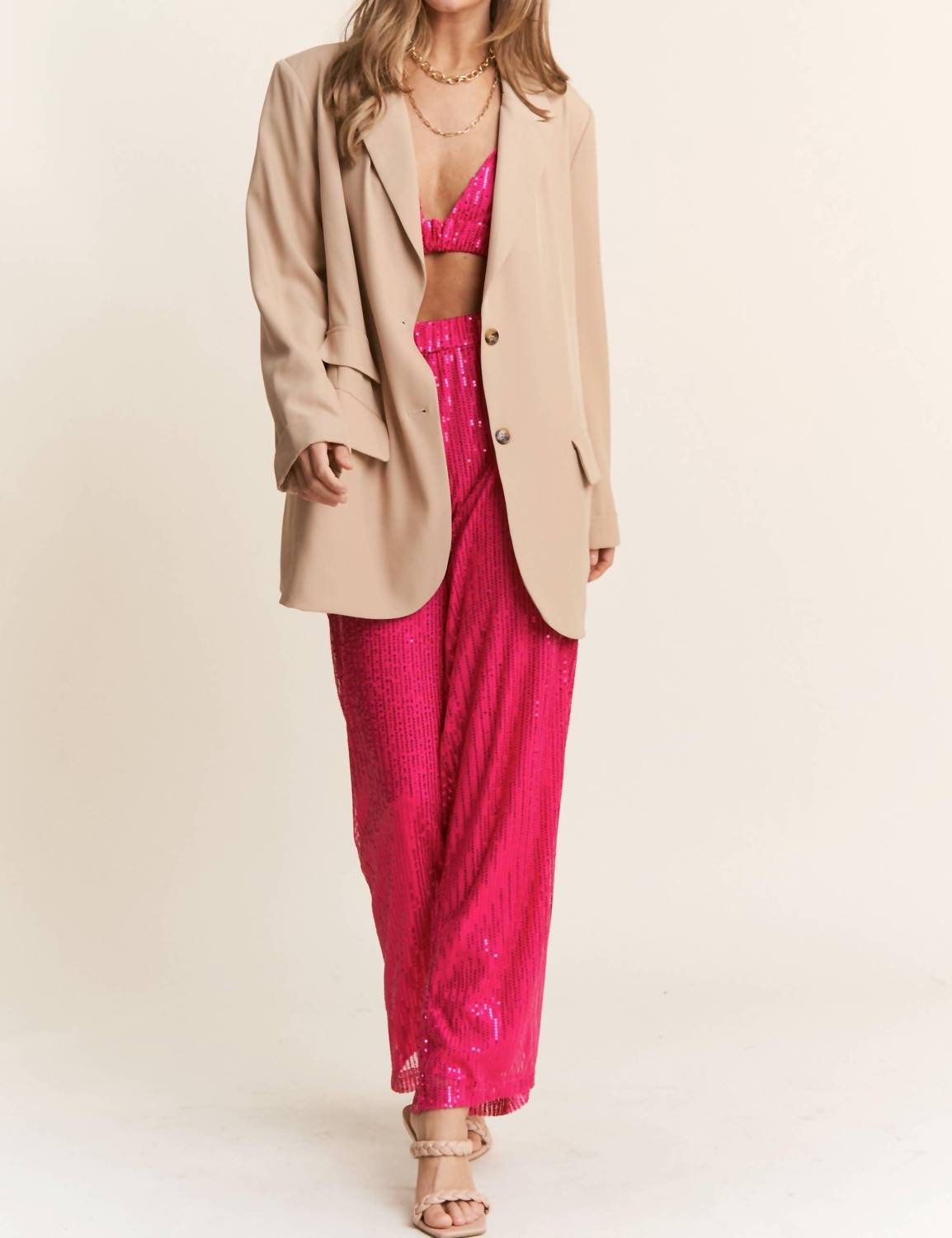 J.Nna - Boyfriend Button Down Blazer