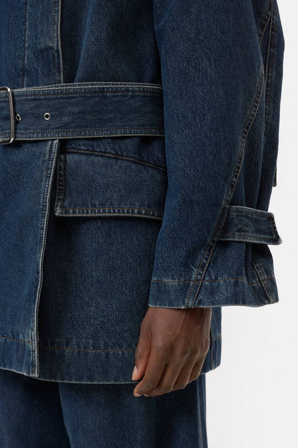 Closed - Short Denim Trench Coat