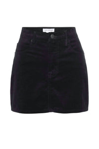 Good American - Velvet Mini Skirt