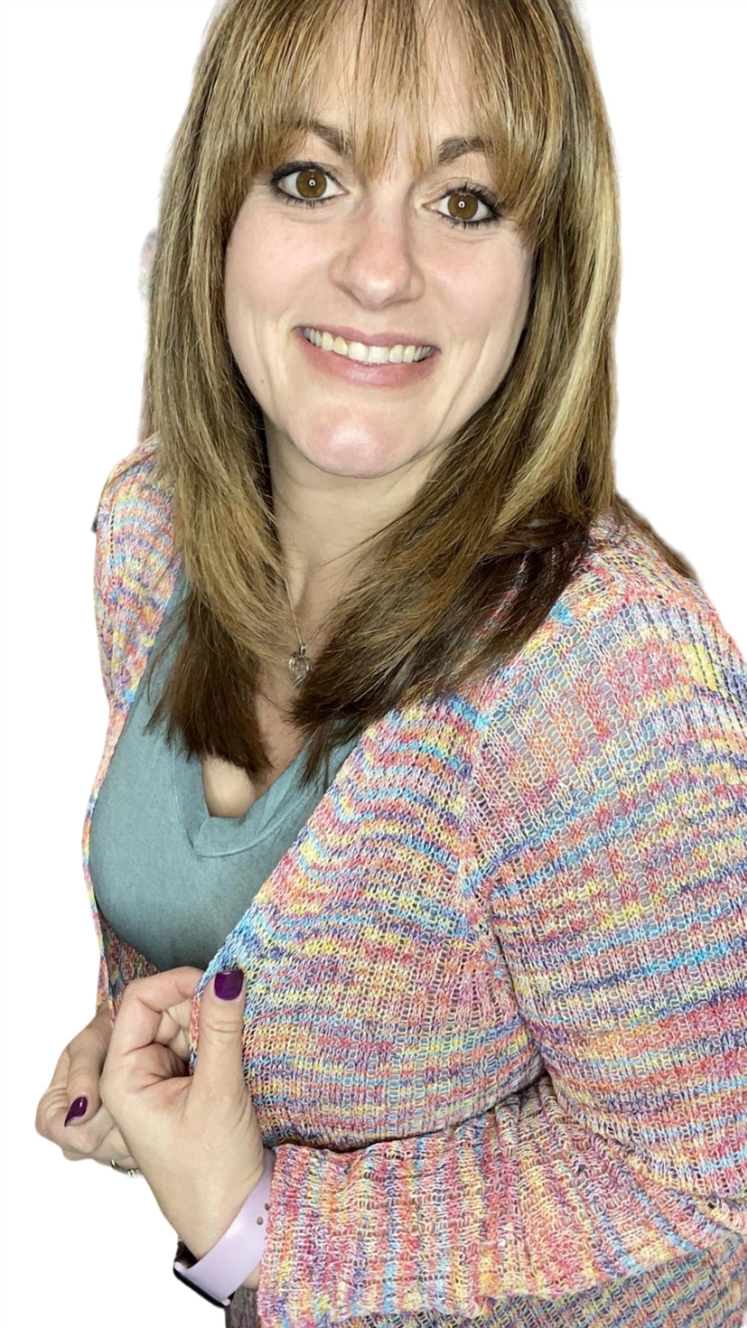 Andree By Unit - Lightweight Rainbow Cardigan