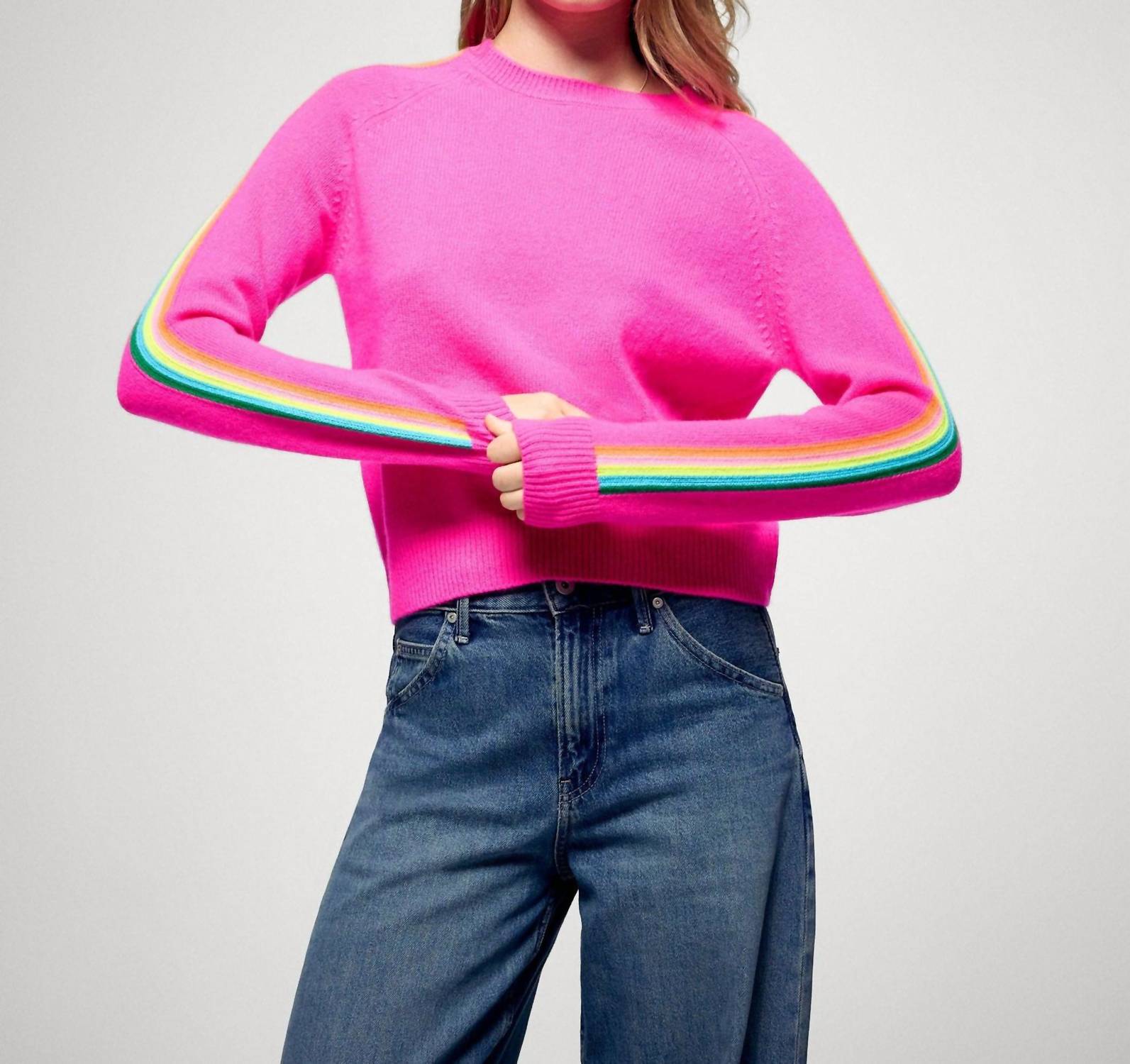 From Future - Rainbow Stripe Pullover Sweater