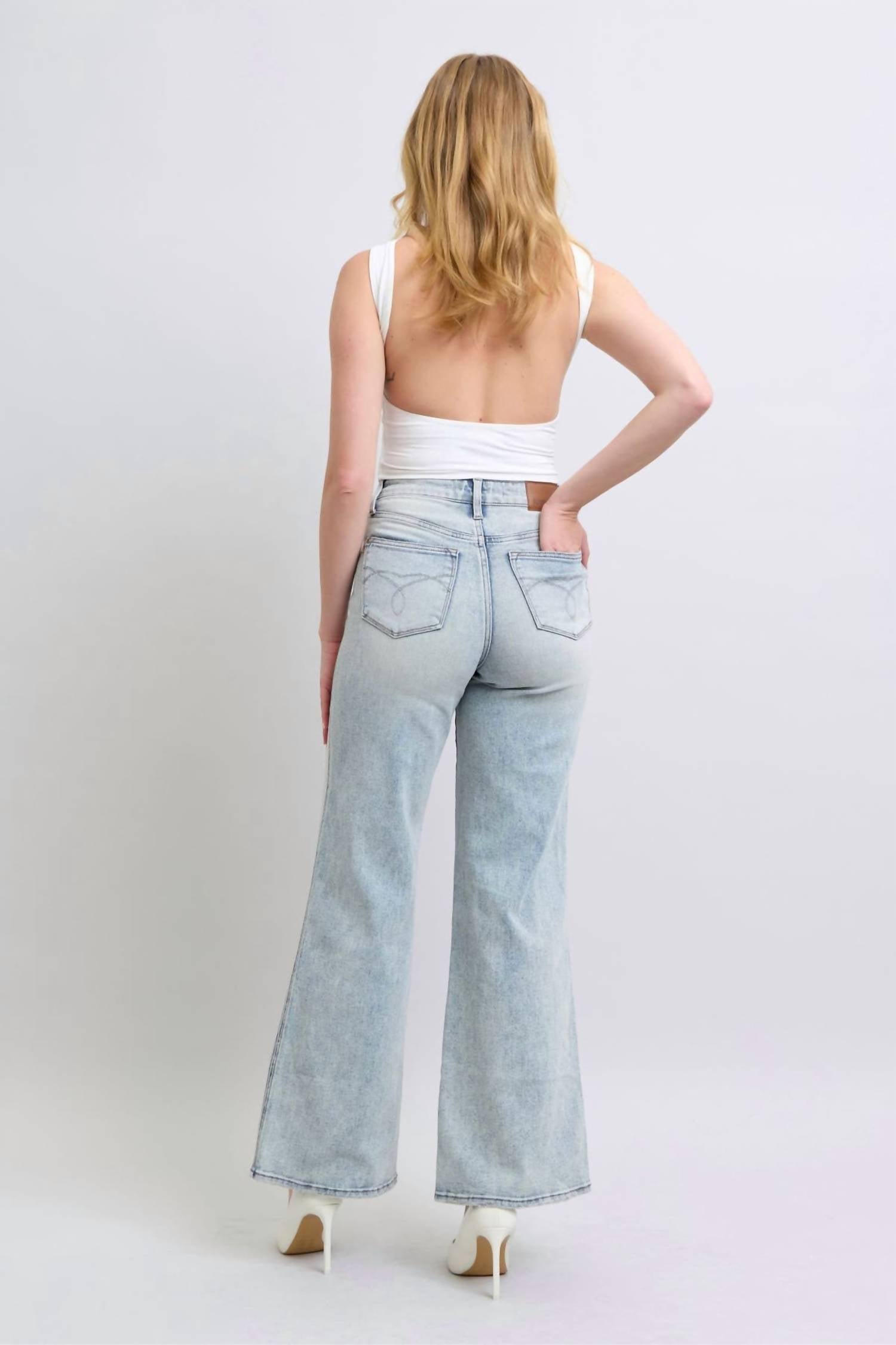 Judy Blue - Retro Wide Tummy Control Jeans