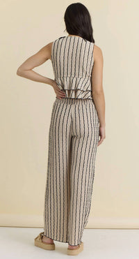 Vintage Havana - Textured Knit Wide Leg Pant